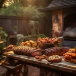 What can I smoke in 3 hours? A rustic backyard smoker with flavorful meats, sausages, and vegetables cooked to perfection in just three hours.