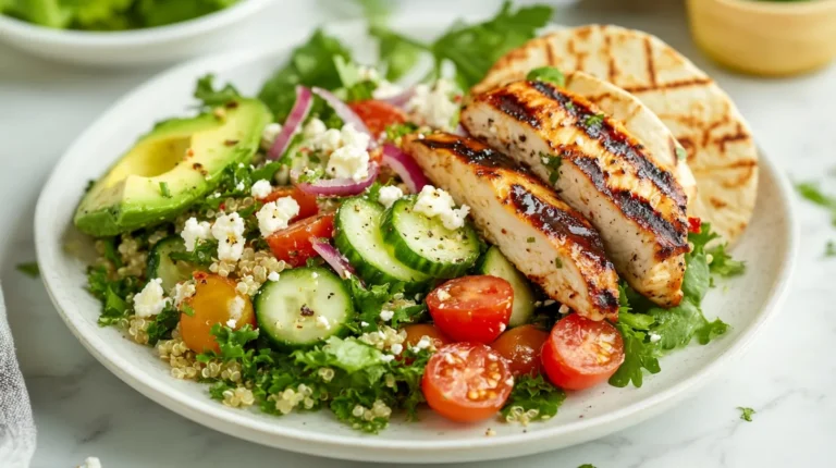 Healthy Lunch Recipes for Chronic Disease - Grilled Chicken & Quinoa Salad