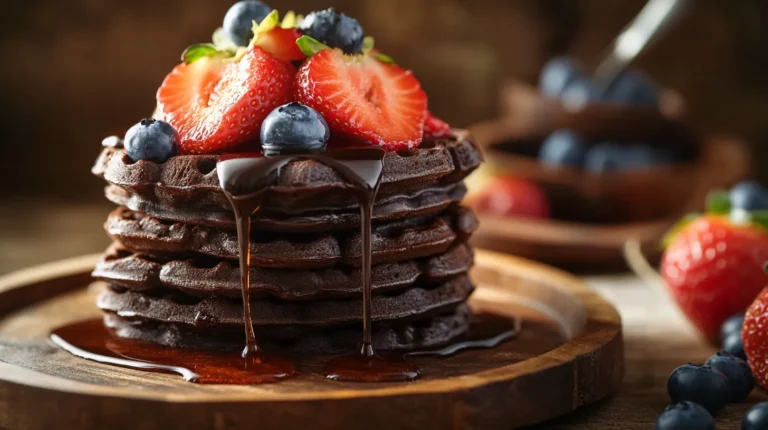 What Goes with Chocolate Waffles? Fresh Fruits & Maple Syrup
