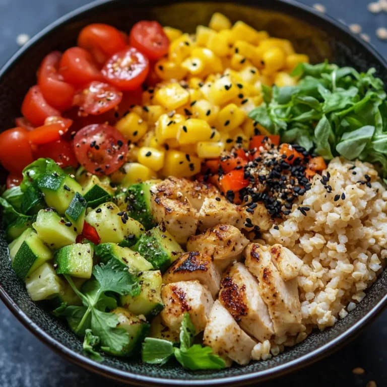 What is the healthiest lunch you can eat? A nutrient-dense bowl with grilled chicken, quinoa, fresh vegetables, and healthy fats.