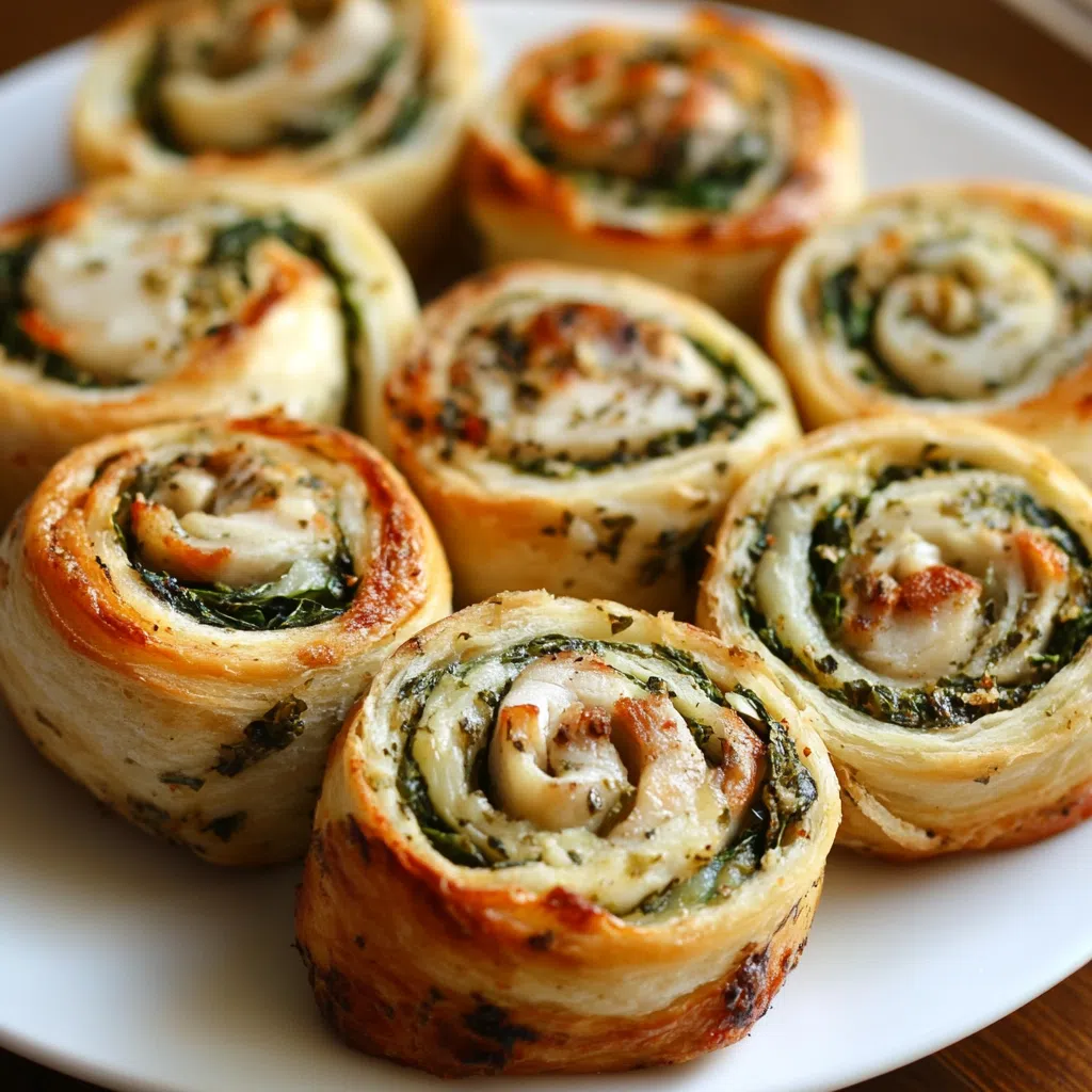 Kid-friendly lunch ideas featuring baked turkey spinach pinwheels on a white plate