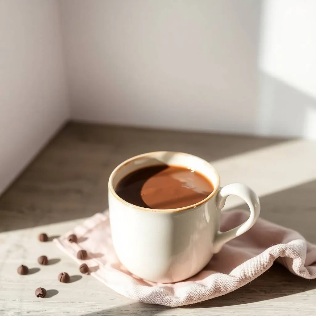 Creamy Chocolate Bone Broth in a Cozy Ceramic Mug Is chocolate bone broth good for you?