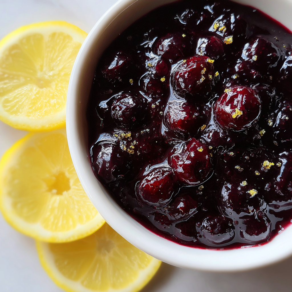 blueberry compote recipes with lemon and berries