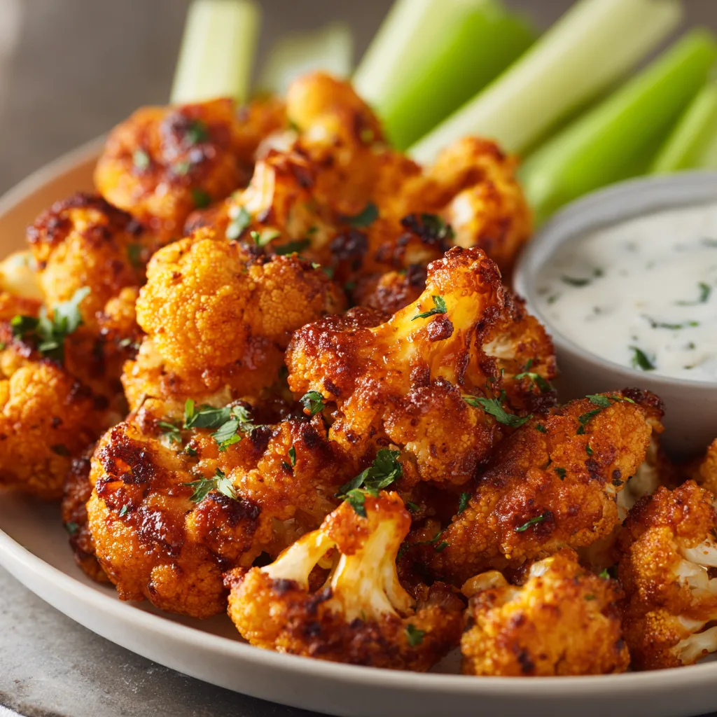 Air Fryer Buffalo Cauliflower Bites F1 Air Fryer Buffalo Cauliflower Bites