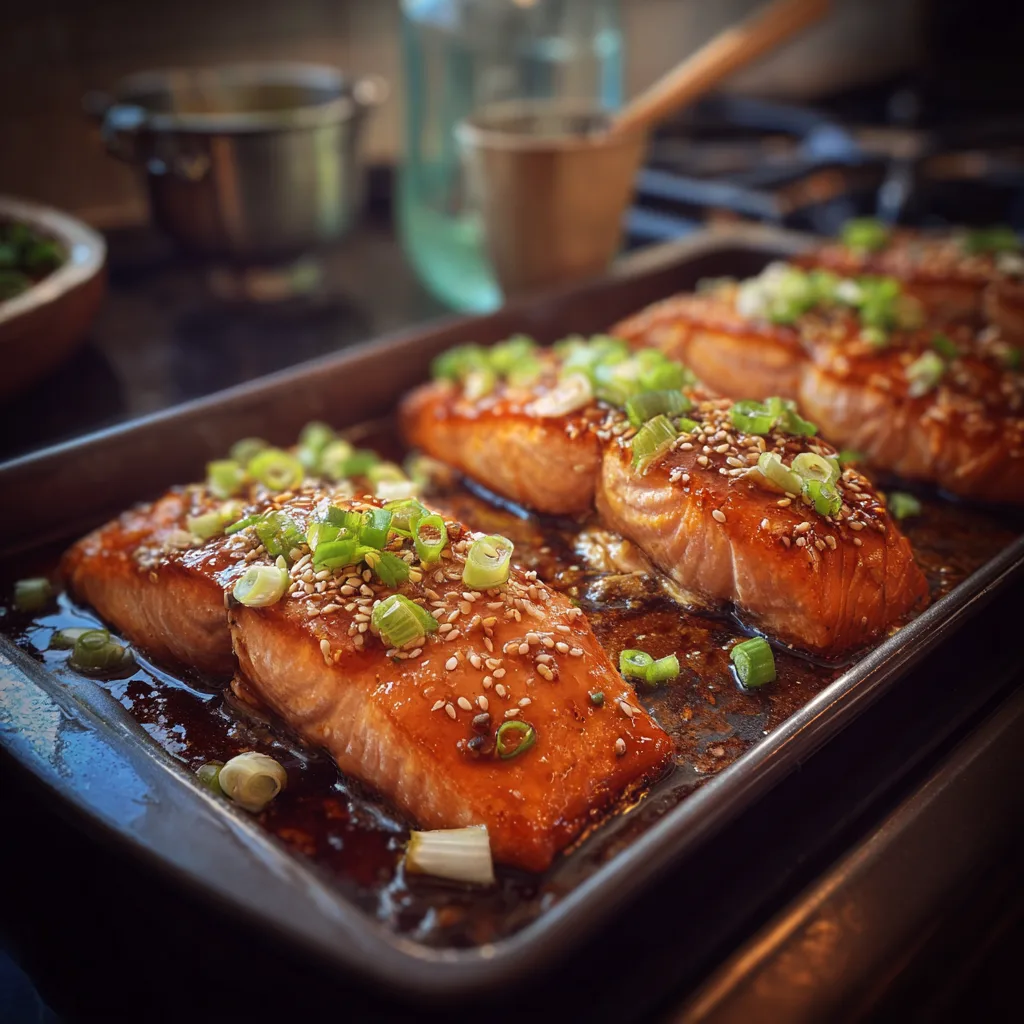 Baked Teriyaki Salmon | Healthy High-Protein Family Dinner