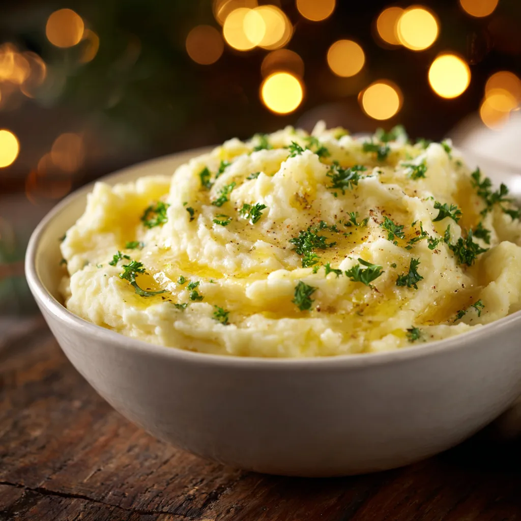 Creamy Mashed Potatoes with Garlic Butter