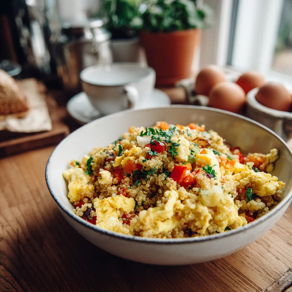 Egg and Quinoa Breakfast Bowls f Egg and Quinoa Breakfast Bowls – High-Protein Family Meal Prep