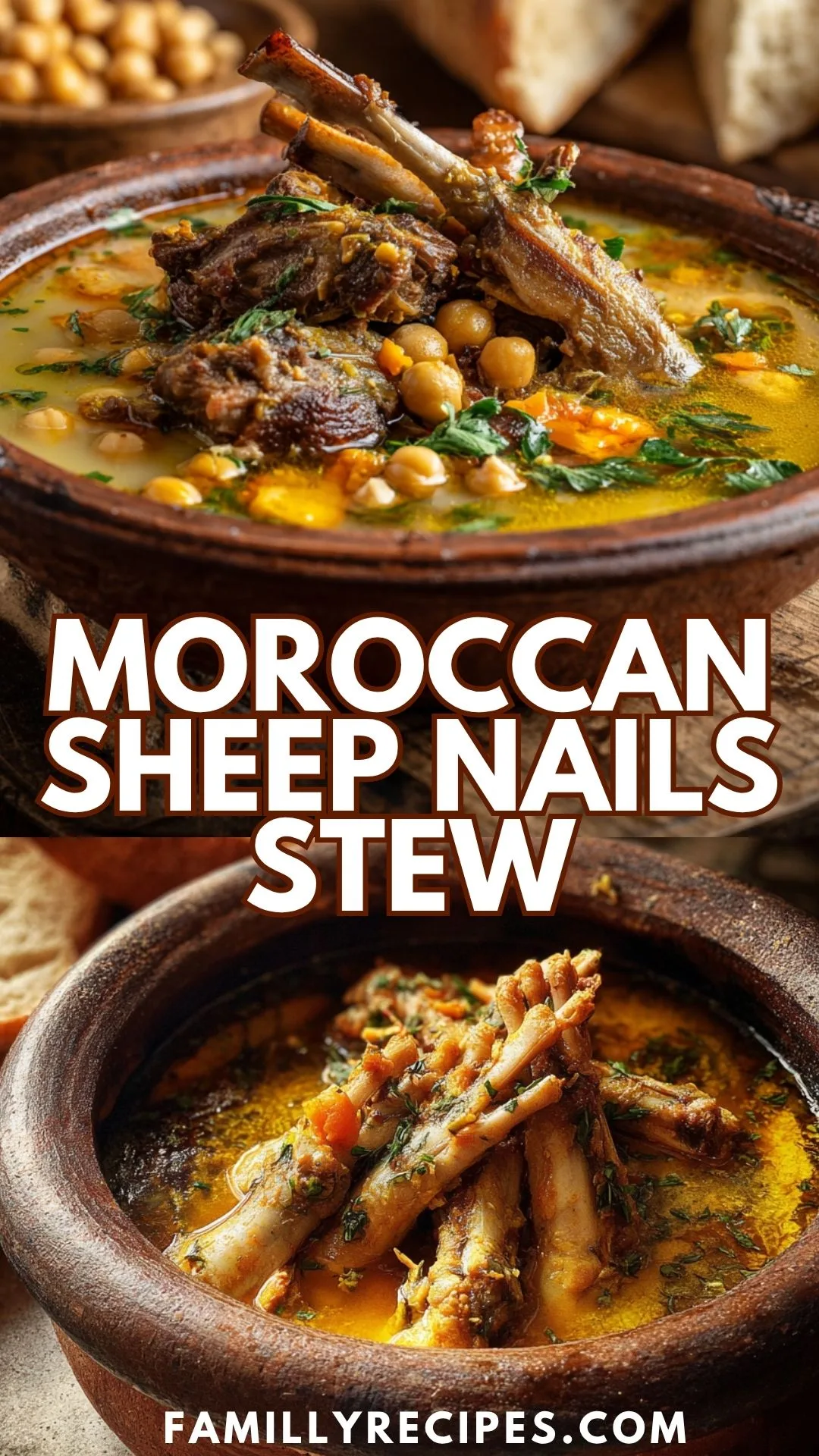 Familly Recipes Moroccan Sheep Nails Stew Moroccan Sheep Nails Stew (Family Heirloom Karkar/Kor3a Recipe)