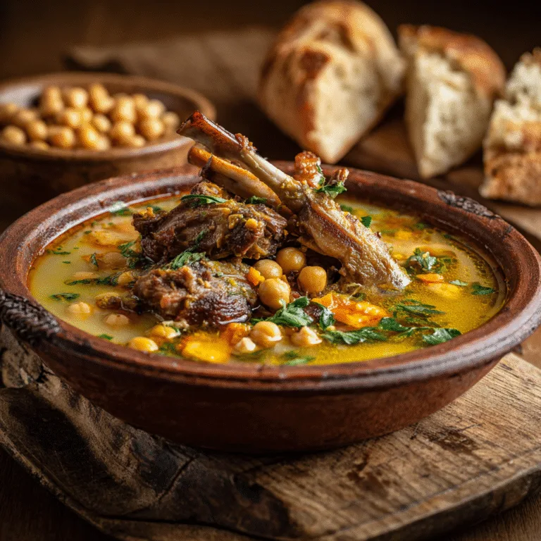 Moroccan Sheep Nails Stew (Family Heirloom Karkar/Kor3a Recipe)