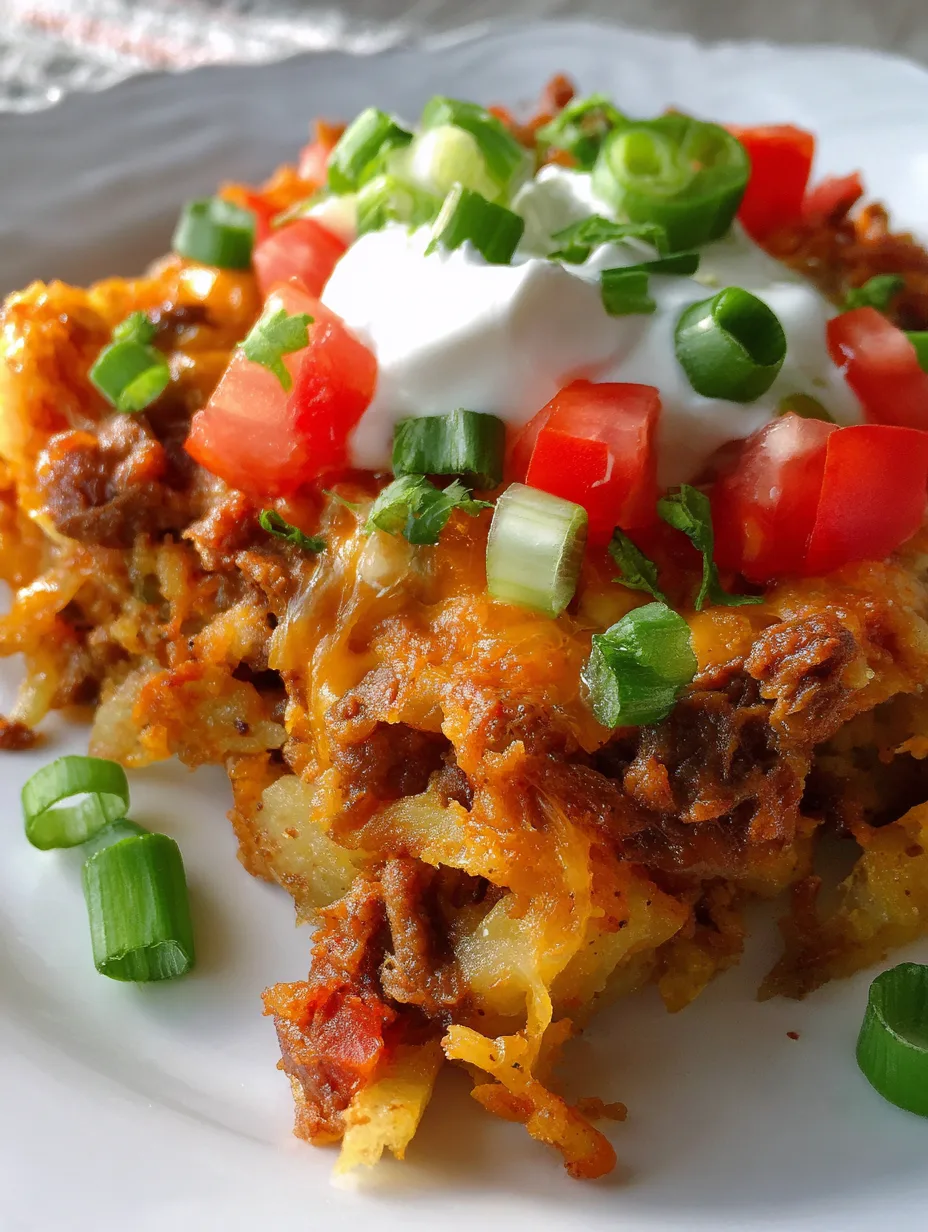 Easy Dump-and-Bake One-Pot Taco Potato Casserole