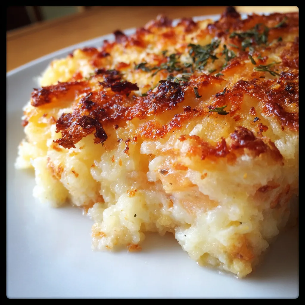 Thanksgiving Make-Ahead Potato Casserole with Crispy Top