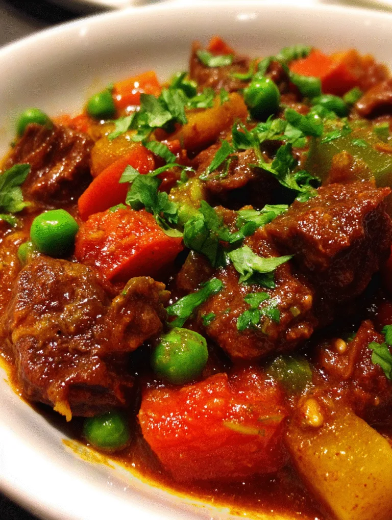 A Dutch oven filled with the one-pot gluten-free beef and vegetable casserole.