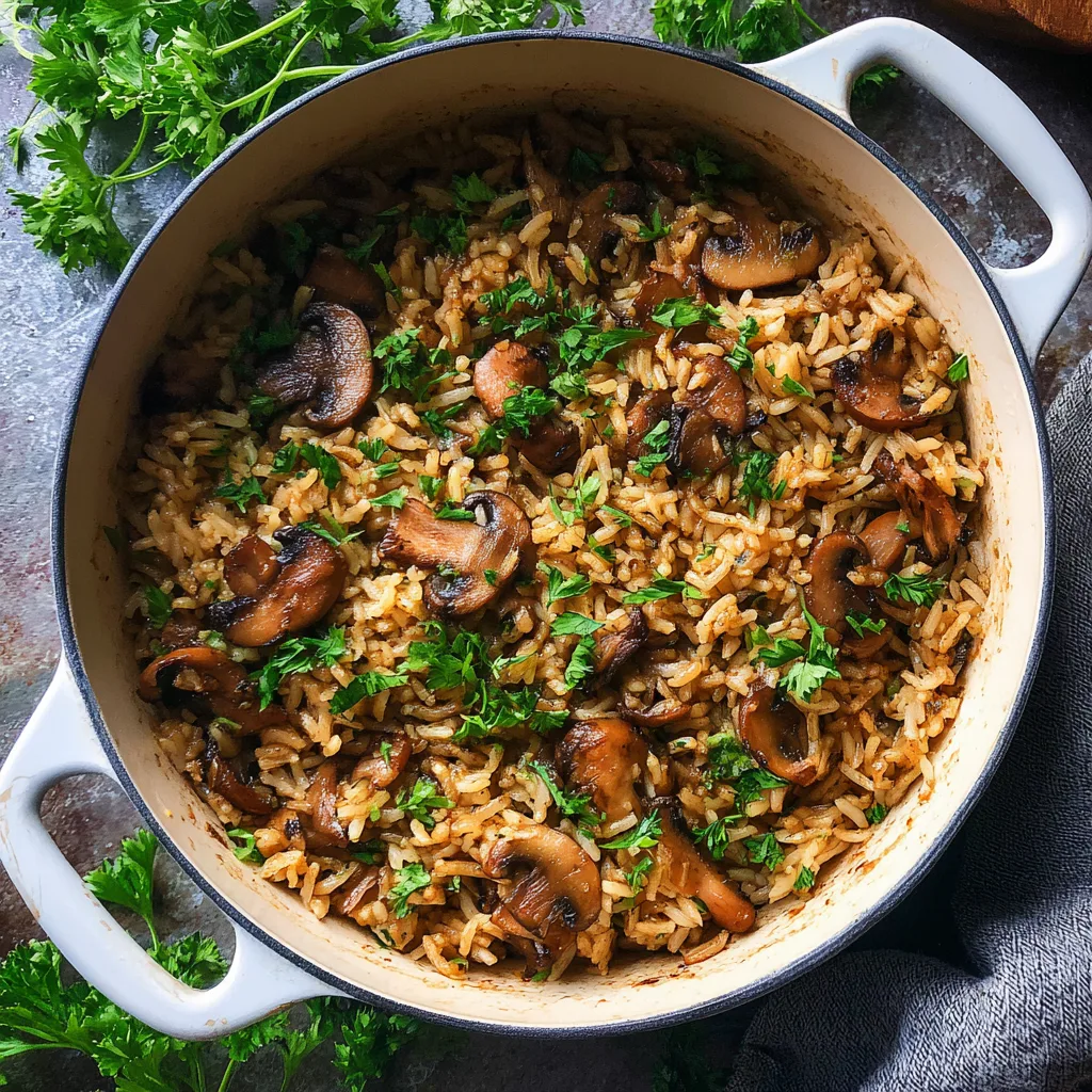 One‑Pot Mushroom and Rice Pilaf – Plant‑Powered Pilaf