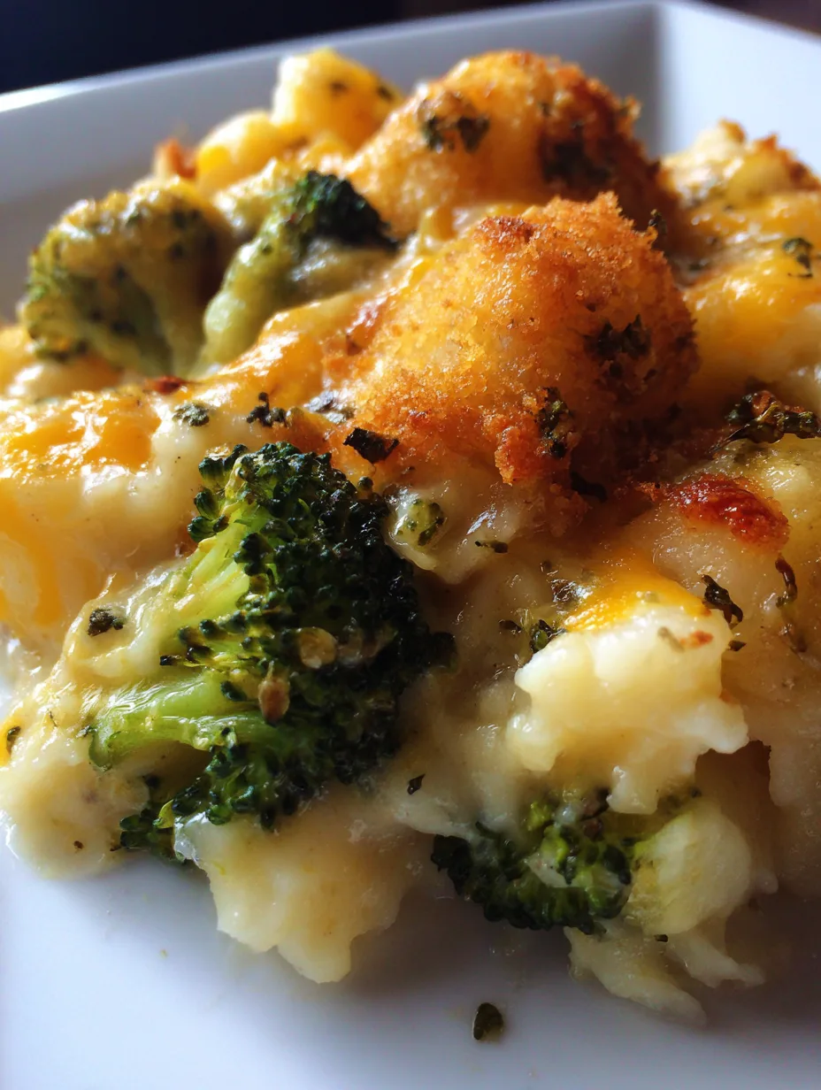 Quick One-Pot Cheesy Broccoli Potato Casserole