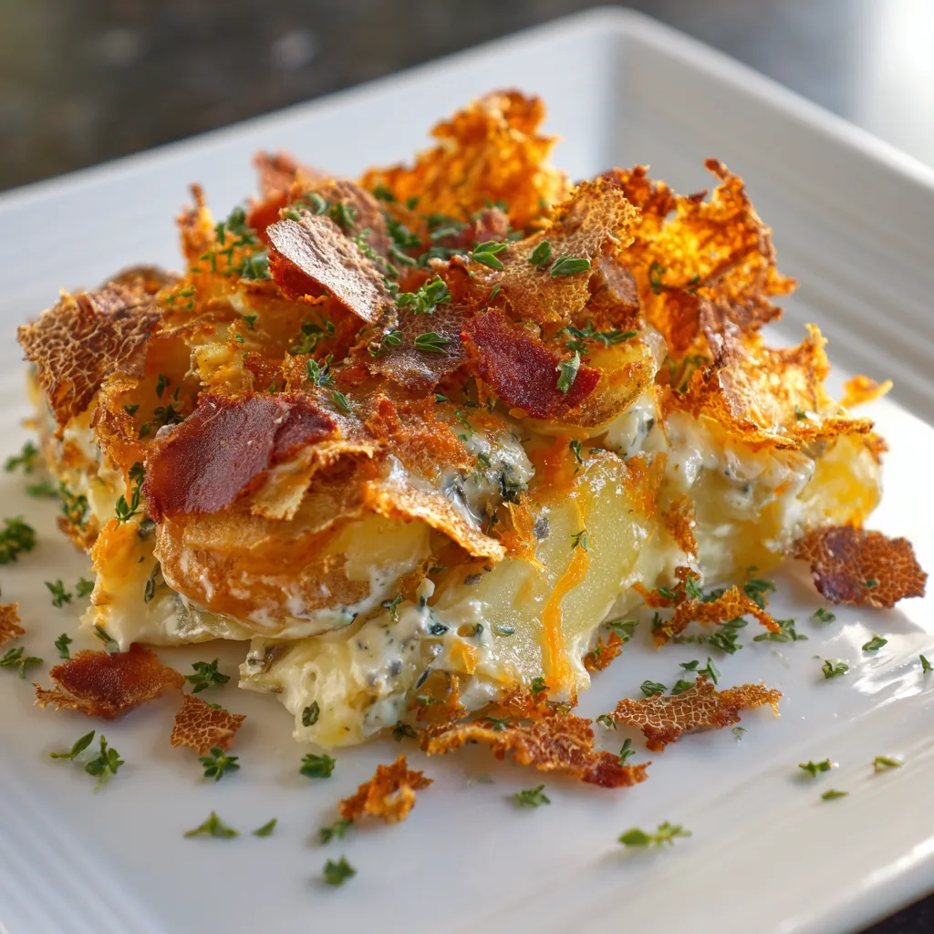 Truffle Loaded Potato Casserole (Elegant Holiday Side)