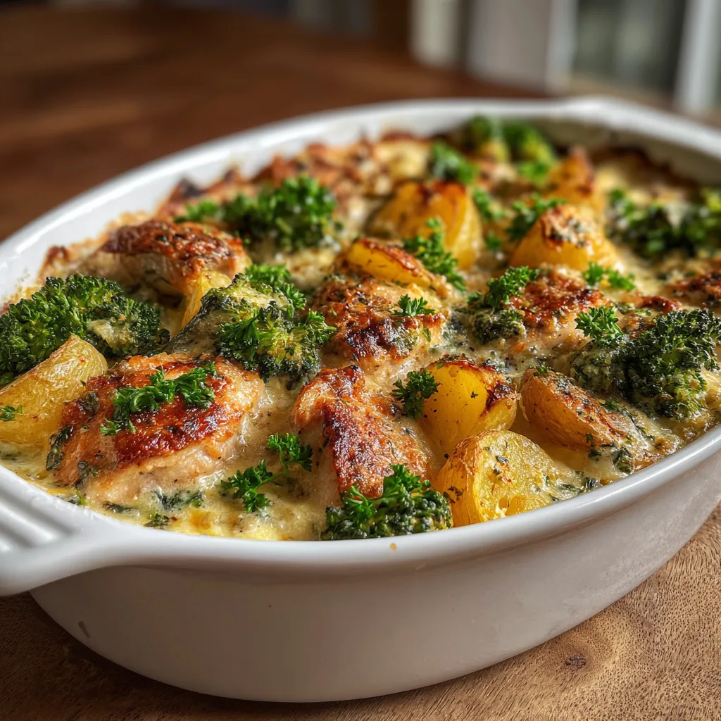 Lean Chicken Breast and Broccoli Potato Bake (High-Protein)