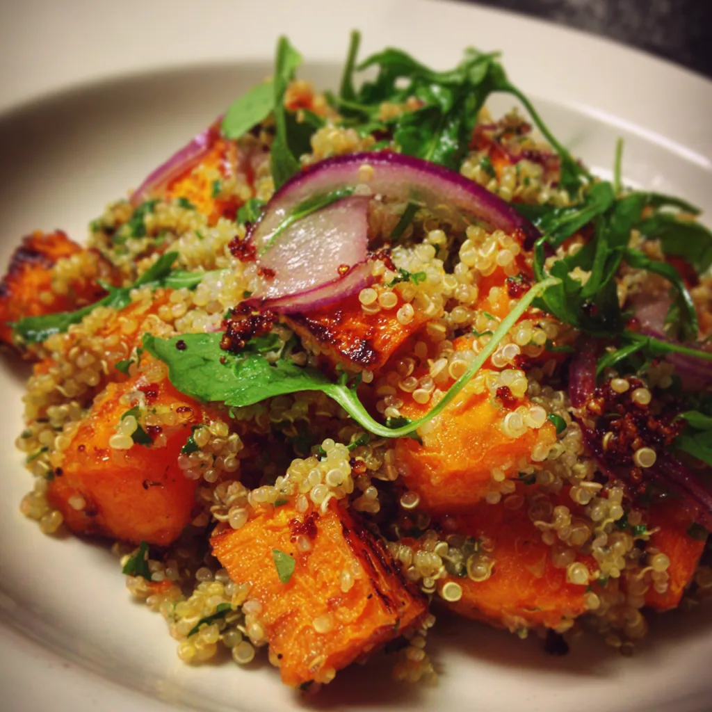 Quinoa and Roasted Sweet Potato Salad (Vegan, Gluten-Free)