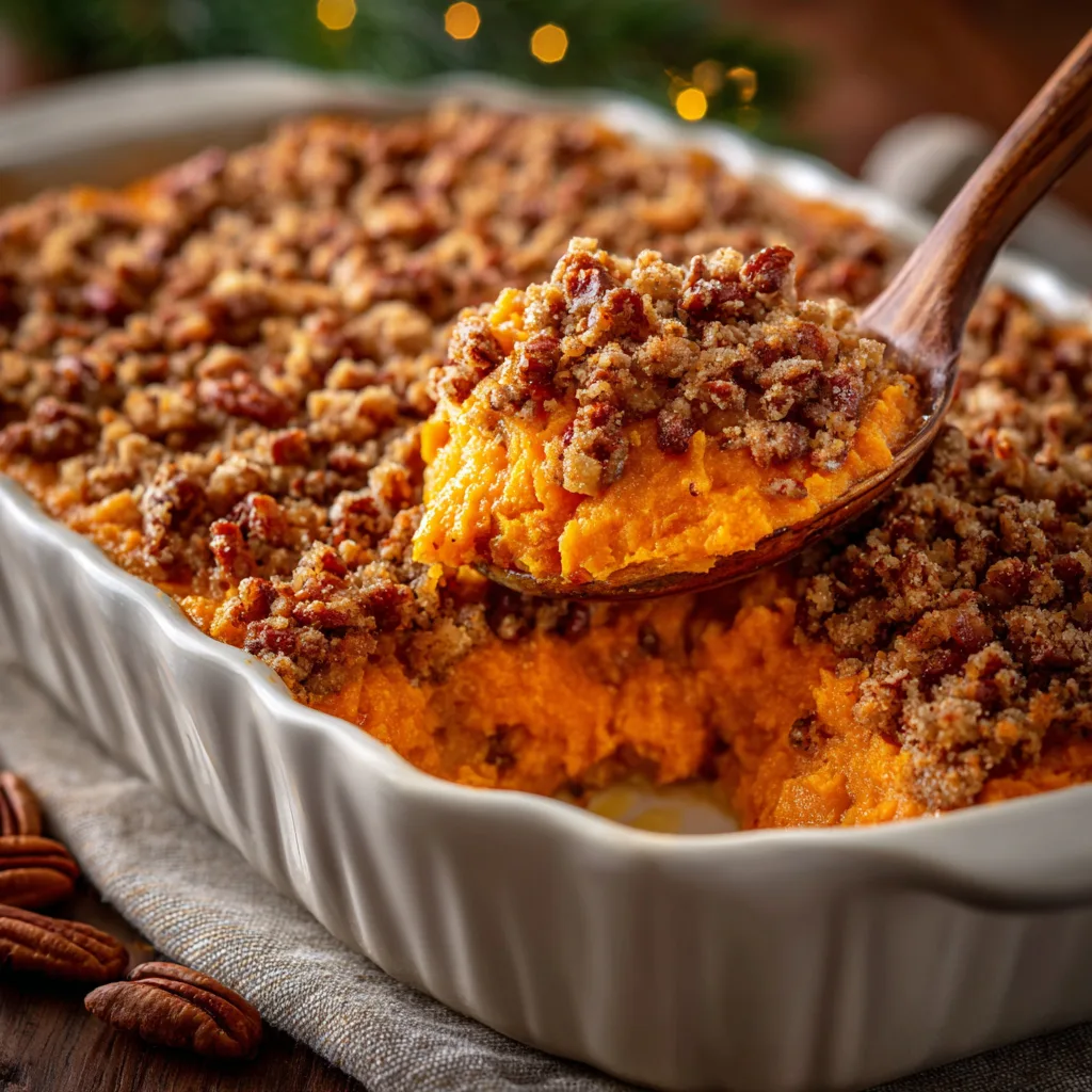 Vegan Loaded Sweet Potato Casserole (No Dairy)