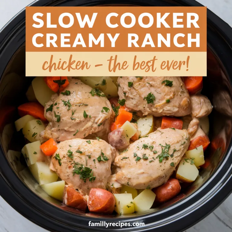 Crockpot Creamy Ranch Chicken